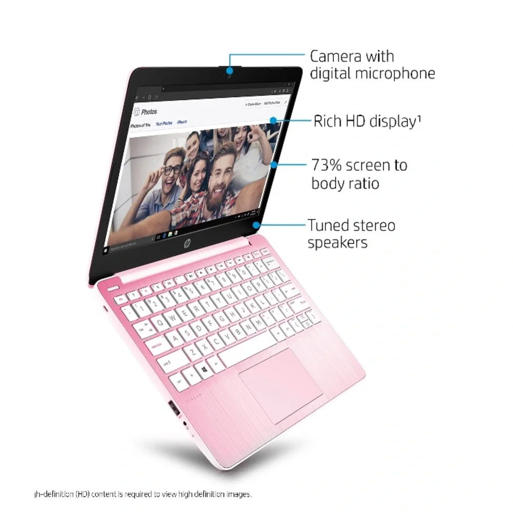 Pink hp Chromebook